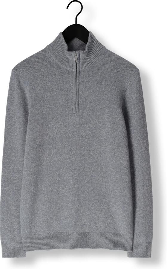 PROFUOMO Heren Truien & Vesten Pullover Half Zip Wool Blend Grijs - Foto 3