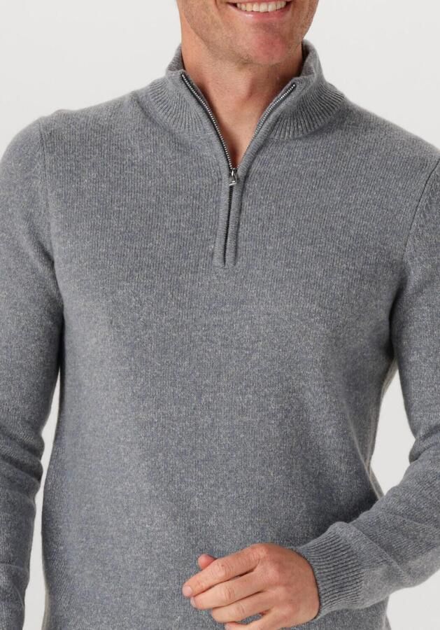 PROFUOMO Heren Truien & Vesten Pullover Half Zip Wool Blend Grijs - Foto 2
