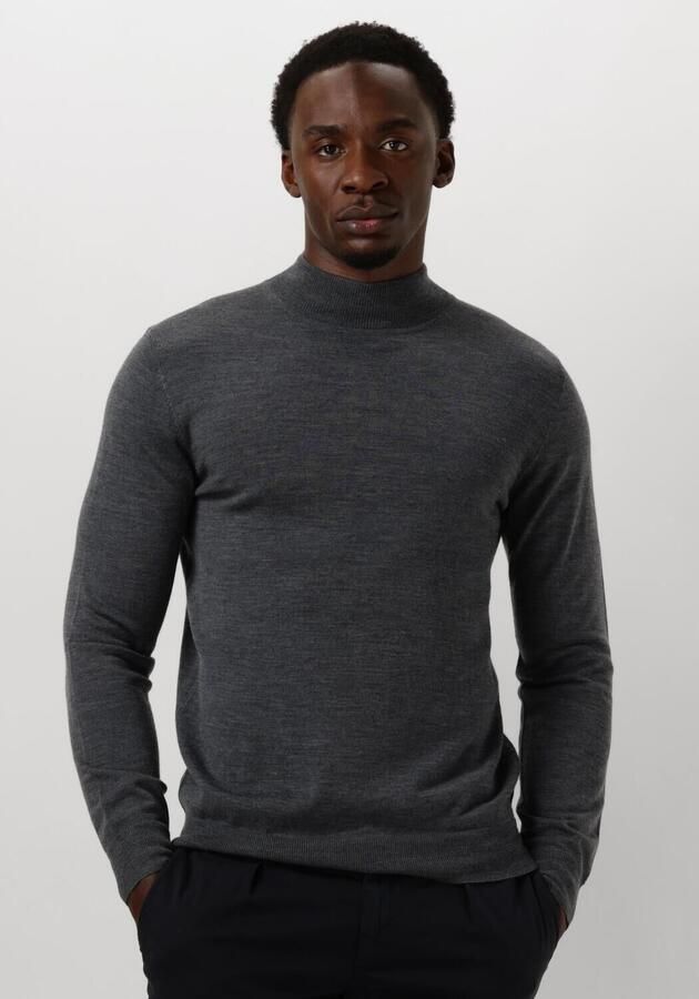 PROFUOMO Heren Truien & Vesten Pullover Mock Grijs - Foto 4