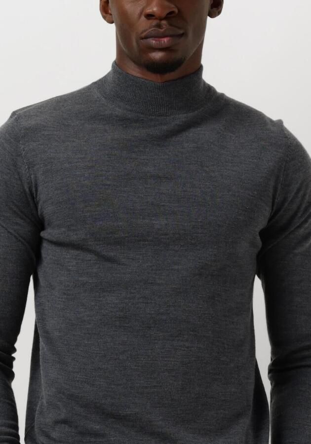 PROFUOMO Heren Truien & Vesten Pullover Mock Grijs - Foto 2