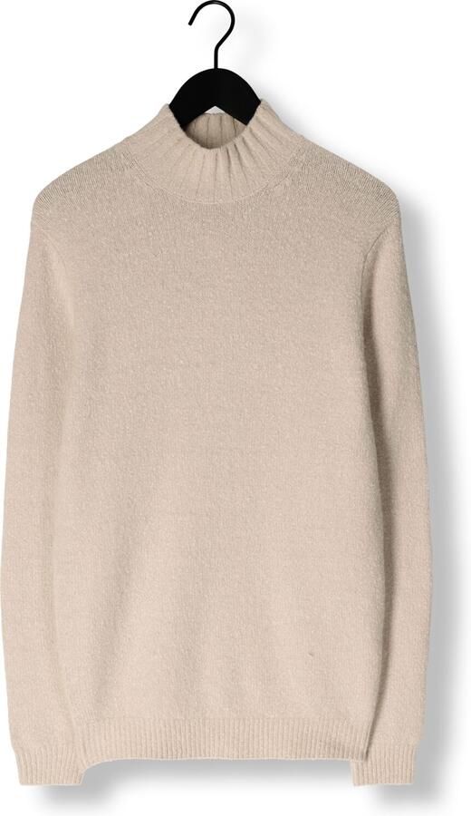 PROFUOMO Heren Truien & Vesten Pullover Mock Neck Boiled Wool Beige - Foto 3