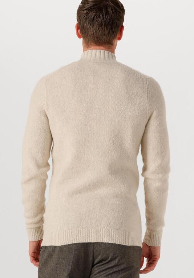 PROFUOMO Heren Truien & Vesten Pullover Mock Neck Boiled Wool Beige