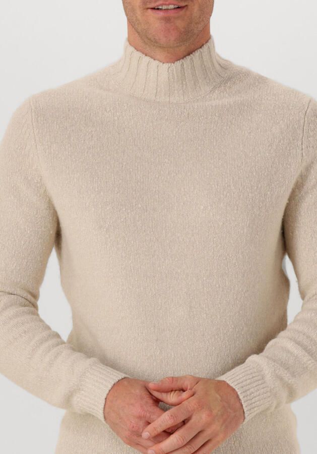 PROFUOMO Heren Truien & Vesten Pullover Mock Neck Boiled Wool Beige - Foto 2
