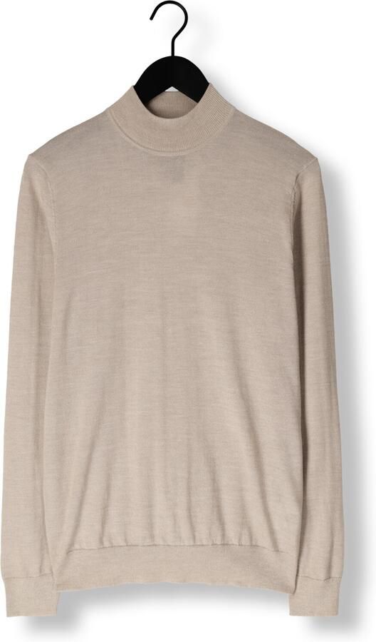 PROFUOMO Heren Truien & Vesten Pullover Mock Neck Merino Beige - Foto 3