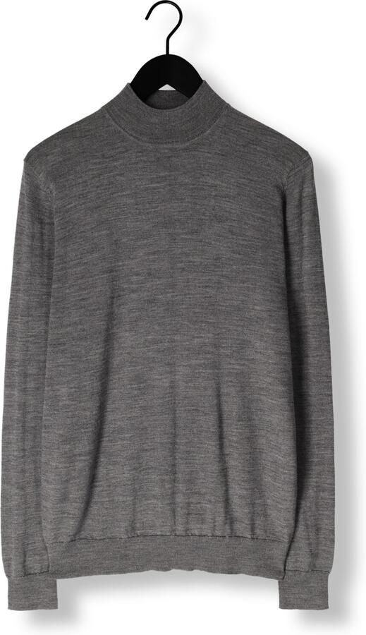 PROFUOMO Heren Truien & Vesten Pullover Mock Neck Merino Grijs - Foto 3