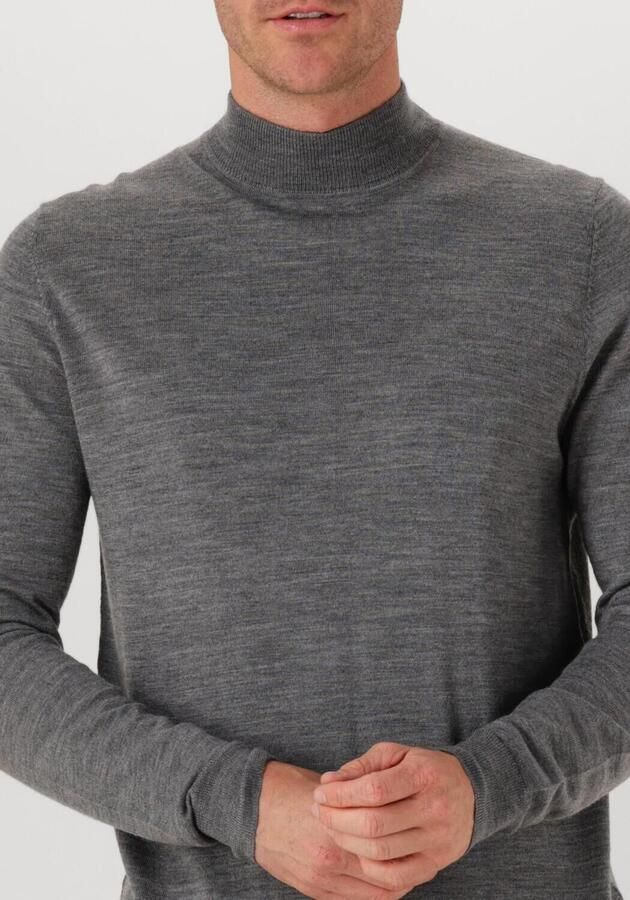 PROFUOMO Heren Truien & Vesten Pullover Mock Neck Merino Grijs - Foto 2