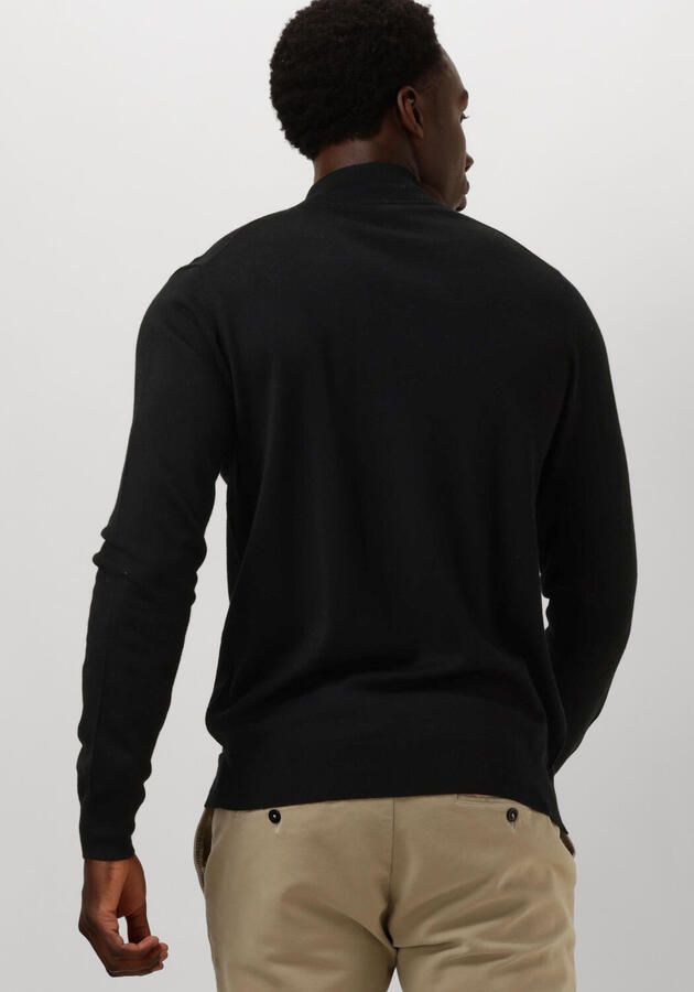 PROFUOMO Heren Truien & Vesten Pullover Mock Zwart