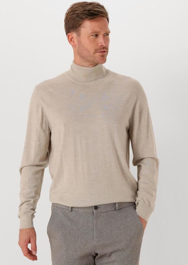 PROFUOMO Heren Truien & Vesten Pullover Roll Neck Merino Beige - Foto 4