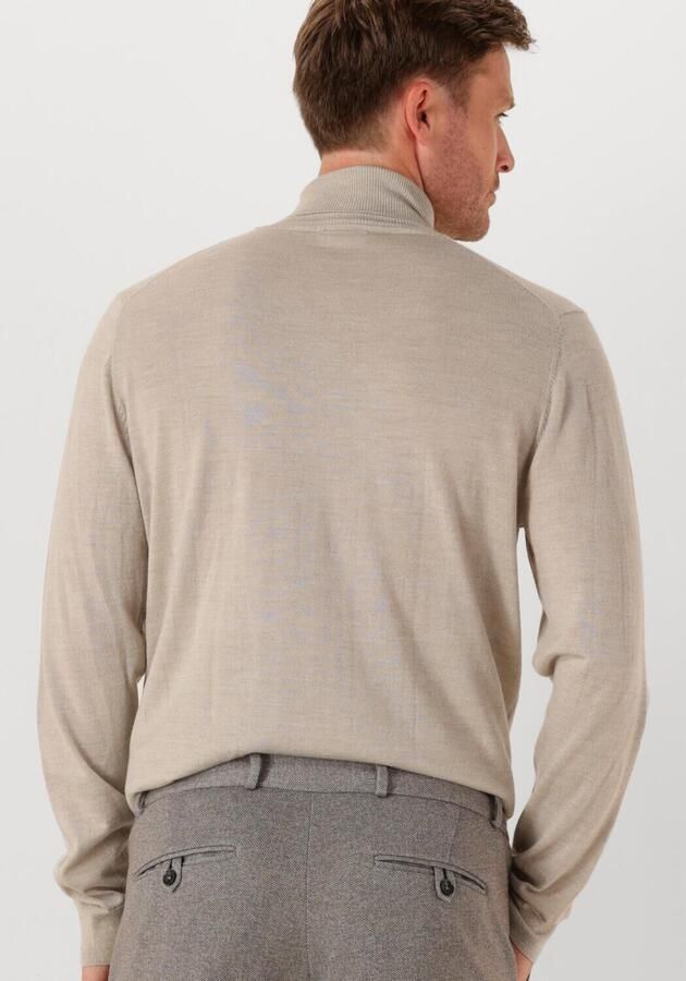 PROFUOMO Heren Truien & Vesten Pullover Roll Neck Merino Beige