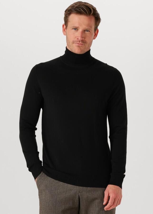 PROFUOMO Heren Truien & Vesten Pullover Roll Neck Merino Zwart - Foto 4