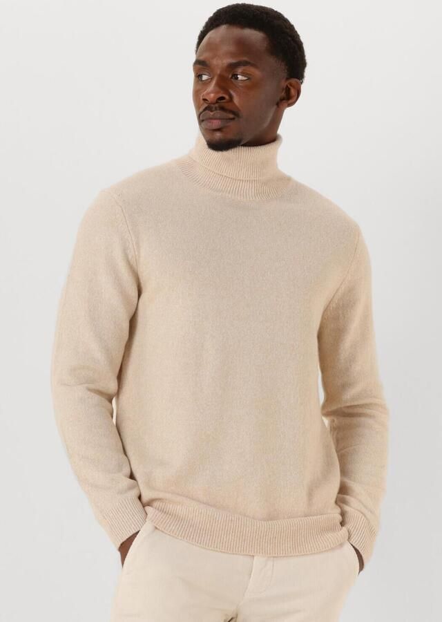 PROFUOMO Heren Truien & Vesten Pullover Roll Neck Wool Blend Beige - Foto 4