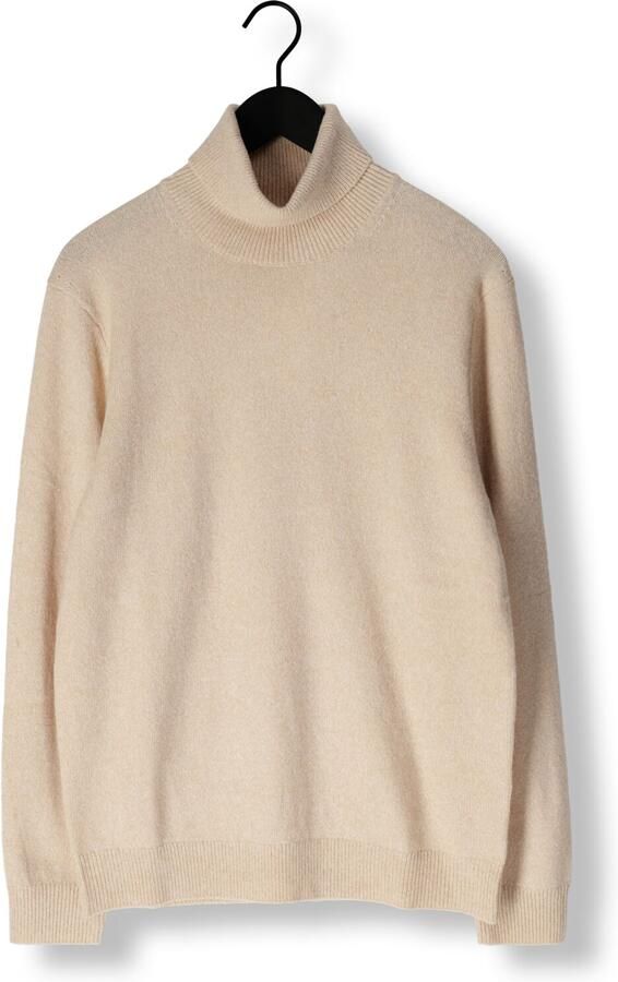 PROFUOMO Heren Truien & Vesten Pullover Roll Neck Wool Blend Beige - Foto 3