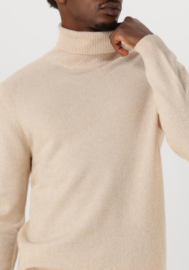 PROFUOMO Heren Truien & Vesten Pullover Roll Neck Wool Blend Beige - Foto 2