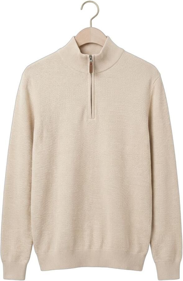 PROFUOMO Heren Truien & Vesten Structure Creme - Foto 4