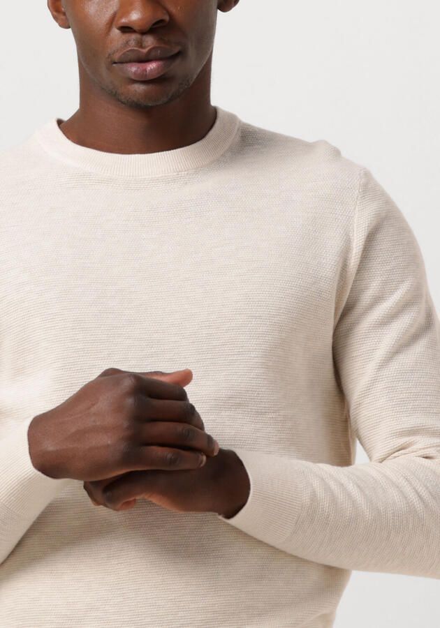 PROFUOMO Heren Truien & Vesten Structure Crew Neck Ecru - Foto 2