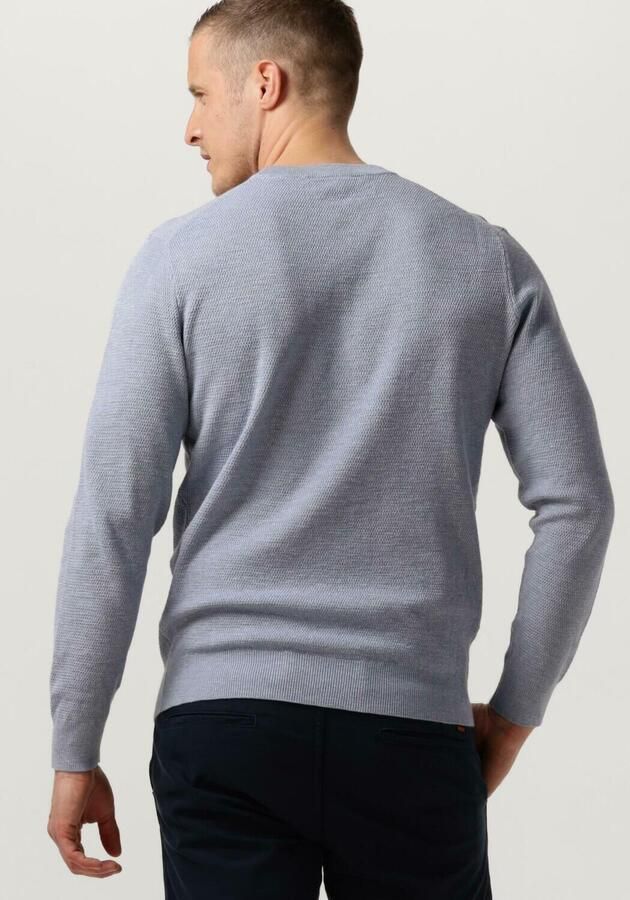 PROFUOMO Heren Truien & Vesten Structure Crew Neck Lichtblauw