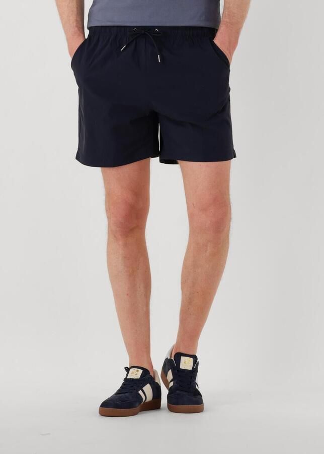 PROFUOMO Heren Zwembroeken Swimshort Solid Donkerblauw - Foto 4
