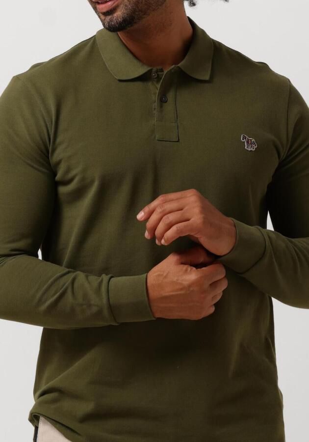 PS PAUL SMITH Heren Polo's & T-shirts Mens Reg Fit Polo Shirt Zebra Groen - Foto 2