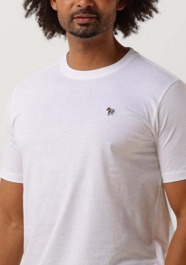 PS PAUL SMITH Heren Polo's & T-shirts Mens Slim Fit Ss Tshirt Zebra Wit - Foto 5