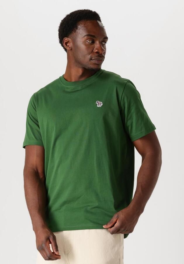 PS PAUL SMITH Heren Polo's & T-shirts Mens Reg Fit T-shirt Zebra Groen - Foto 4