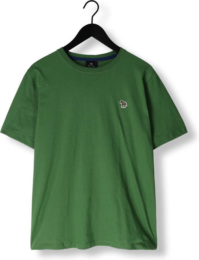 PS PAUL SMITH Heren Polo's & T-shirts Mens Reg Fit T-shirt Zebra Groen