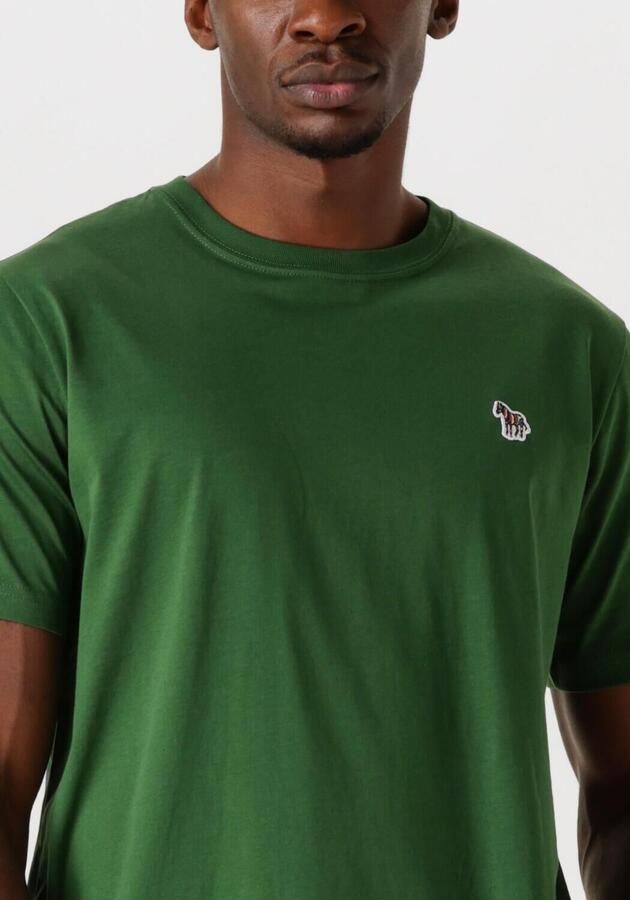 PS PAUL SMITH Heren Polo's & T-shirts Mens Reg Fit T-shirt Zebra Groen - Foto 2