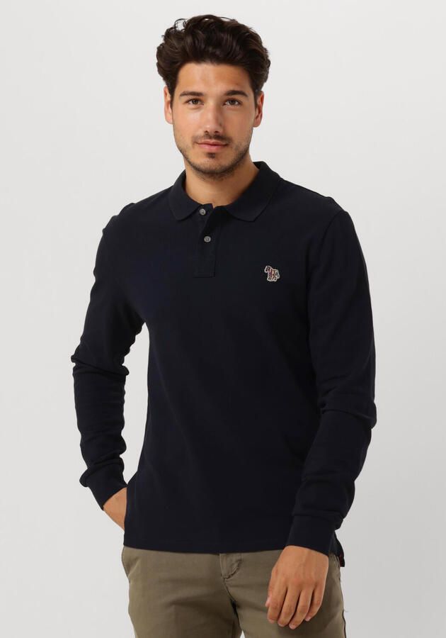 PS PAUL SMITH Heren Polo's & T-shirts Mens Slim Fit Ls Polo Shirt Zebra Donkerblauw - Foto 4