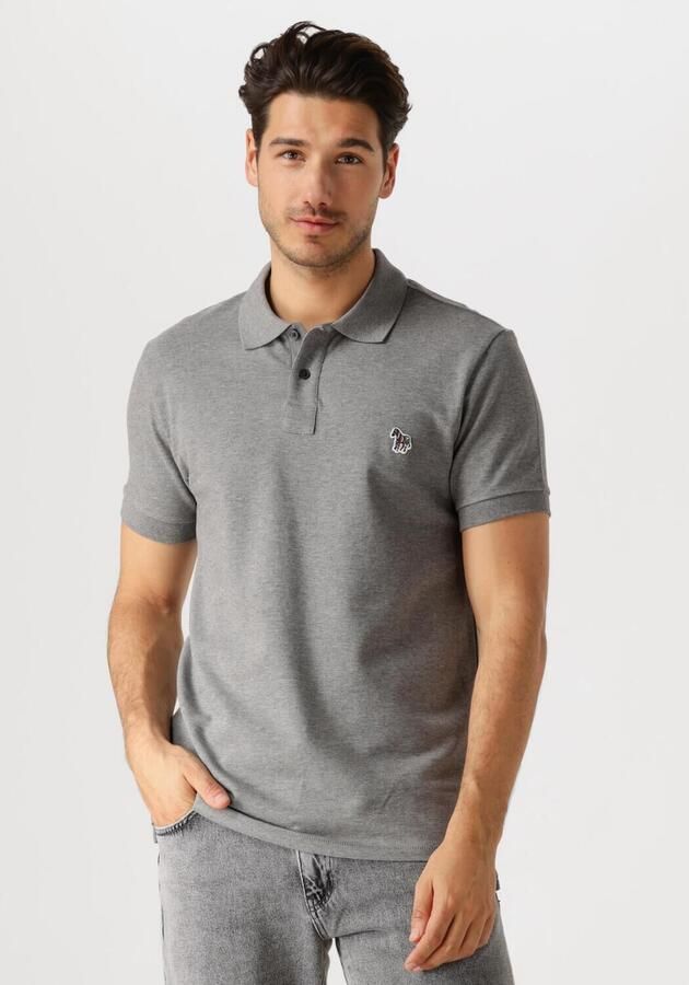 PS PAUL SMITH Heren Polo's & T-shirts Mens Slim Fit Ss Polo Shirt Zebra Grijs - Foto 4