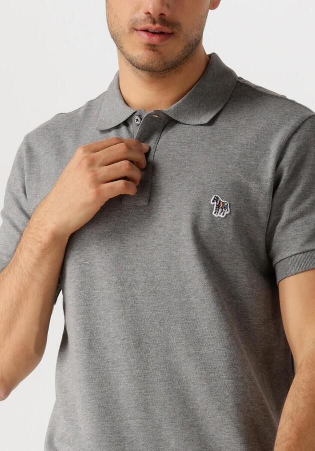 PS PAUL SMITH Heren Polo's & T-shirts Mens Slim Fit Ss Polo Shirt Zebra Grijs