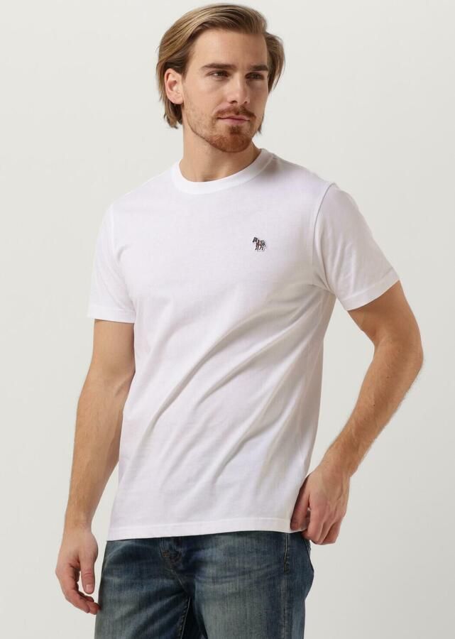PS PAUL SMITH Heren Polo's & T-shirts Mens Slim Fit Ss Tshirt Zebra Wit - Foto 7