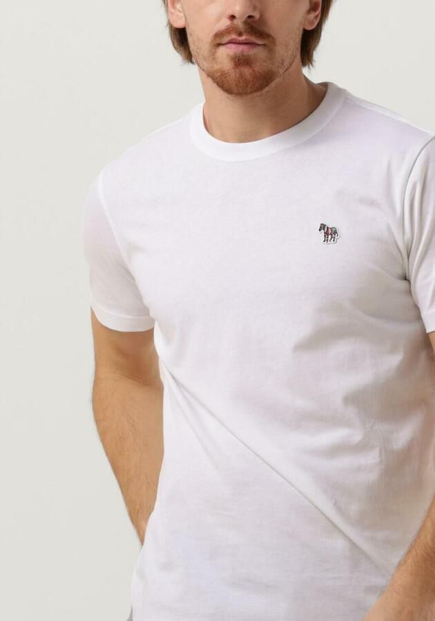 PS PAUL SMITH Heren Polo's & T-shirts Mens Slim Fit Ss Tshirt Zebra Wit - Foto 2