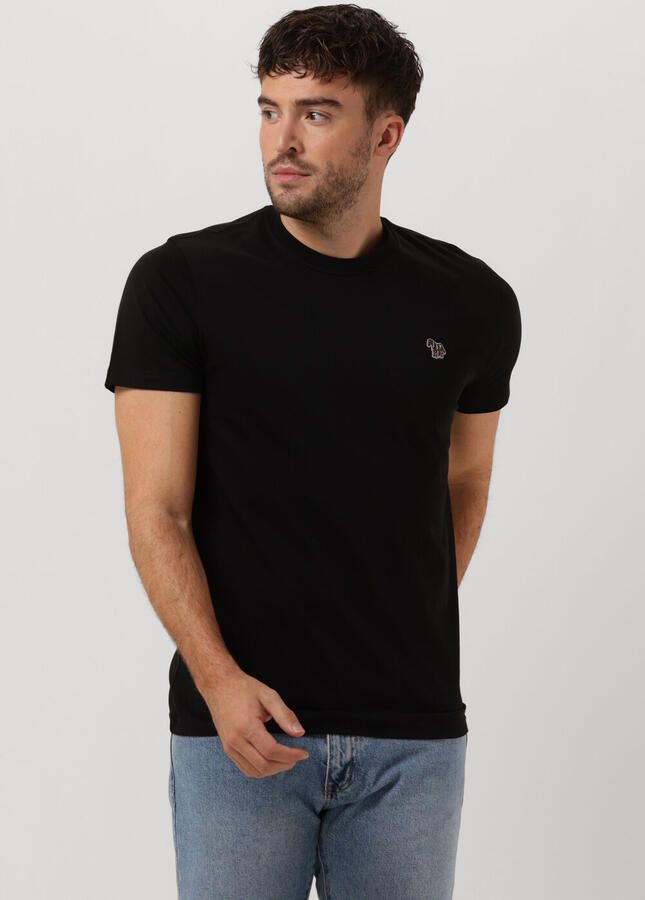 PS PAUL SMITH Heren Polo's & T-shirts Mens Slim Fit Ss Tshirt Zebra Zwart - Foto 4