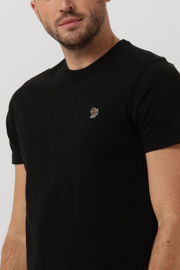 PS PAUL SMITH Heren Polo's & T-shirts Mens Slim Fit Ss Tshirt Zebra Zwart - Foto 3