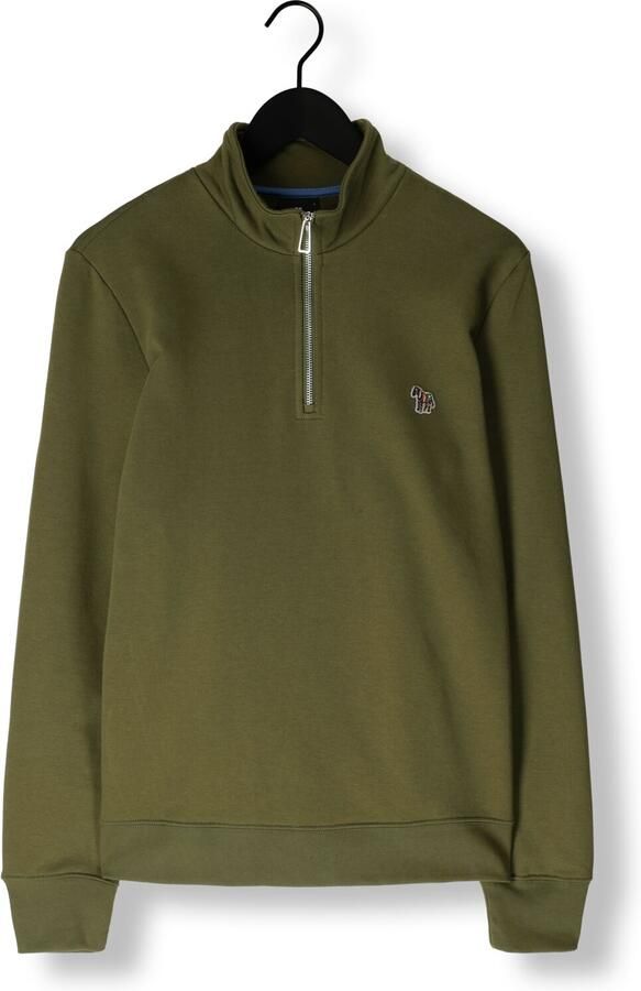 PS PAUL SMITH Heren Truien & Vesten Mens Reg Fit Half Zip Sweat Zebra Groen - Foto 3