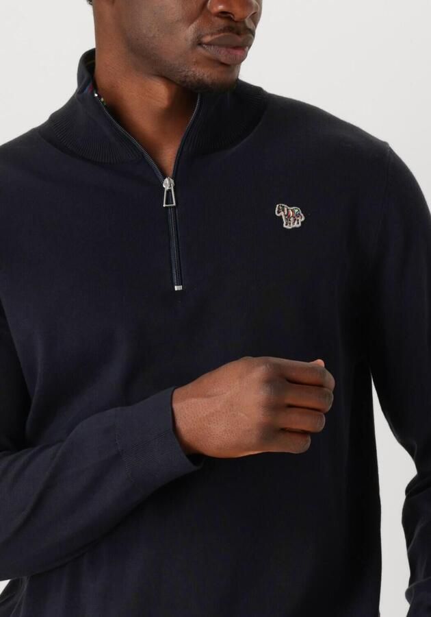 PS PAUL SMITH Heren Truien & Vesten Mens Sweater Zip Neck Zeb Bad Blauw - Foto 2