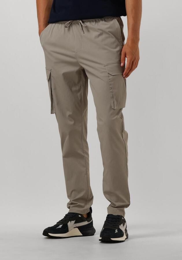 PURE PATH Heren Broeken Regular Fit Pants Cargo501 Taupe - Foto 3