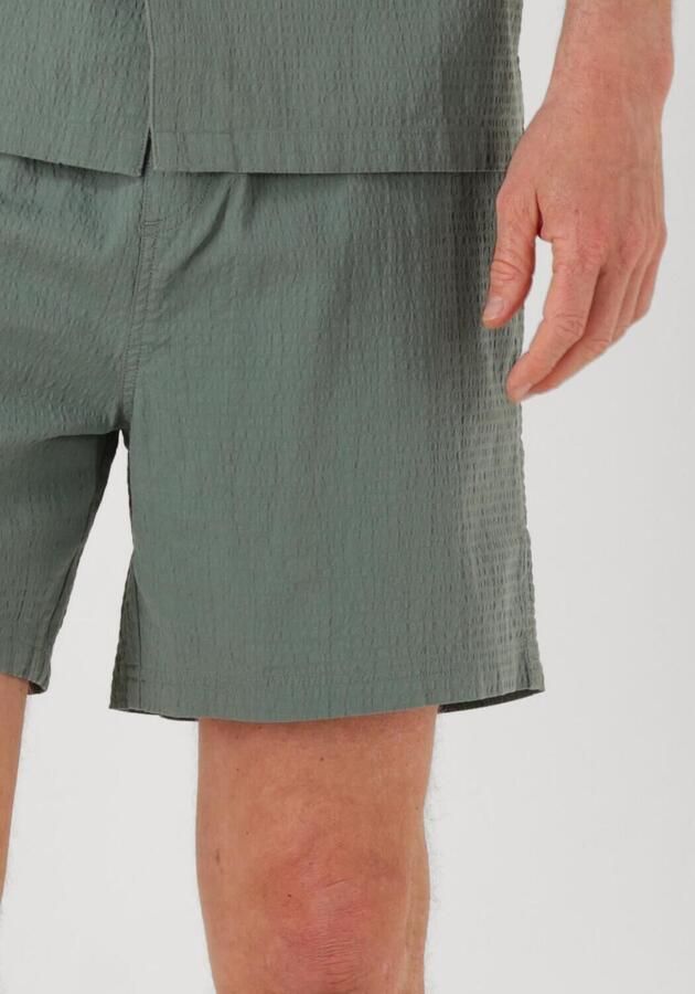 PURE PATH Heren Broeken Regular Fit Pull On Shorts Groen - Foto 3