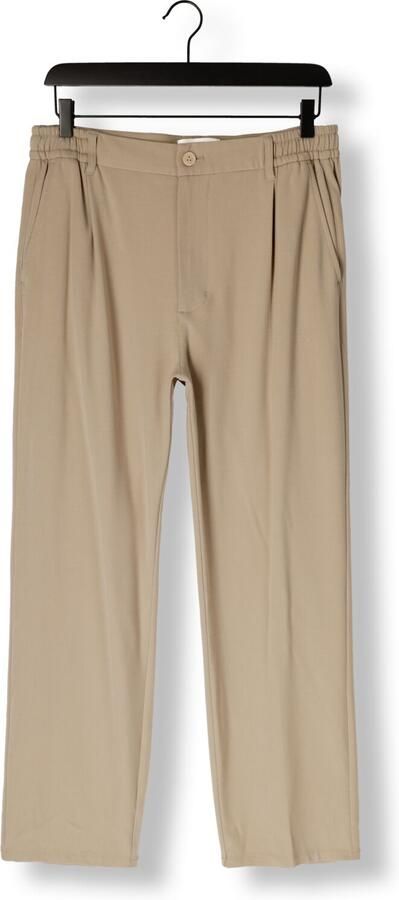 PURE PATH Heren Broeken Straight Fit Pants Beige - Foto 3