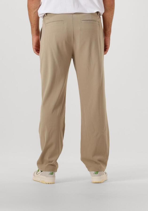 PURE PATH Heren Broeken Straight Fit Pants Beige