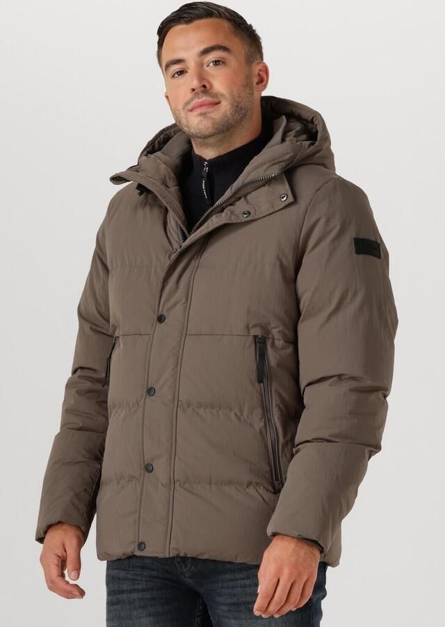 PURE PATH Heren Jassen Activewear Hooded Jacket Taupe - Foto 4