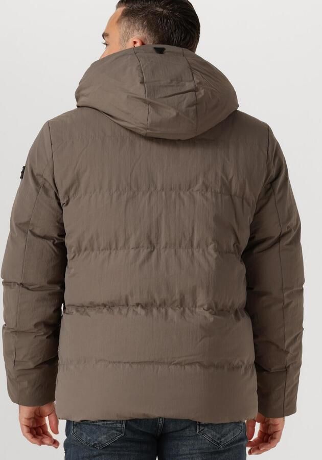 PURE PATH Heren Jassen Activewear Hooded Jacket Taupe - Foto 2