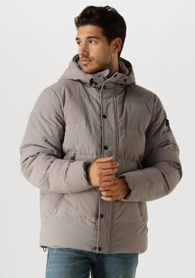 Pure Path Stijlvolle Gewatteerde Jassen voor Mannen Gray Heren - Foto 4