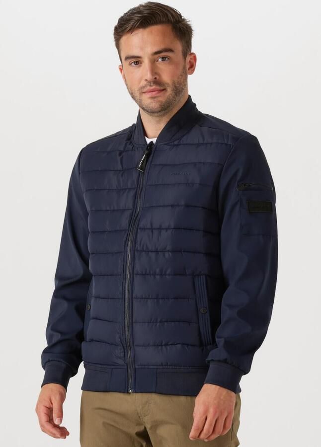 PURE PATH Heren Jassen Regular Fit Padded Jackets Donkerblauw - Foto 4