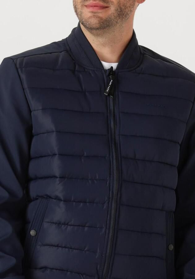 PURE PATH Heren Jassen Regular Fit Padded Jackets Donkerblauw - Foto 2