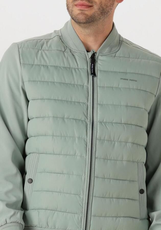 PURE PATH Heren Jassen Regular Fit Padded Jackets Groen - Foto 2