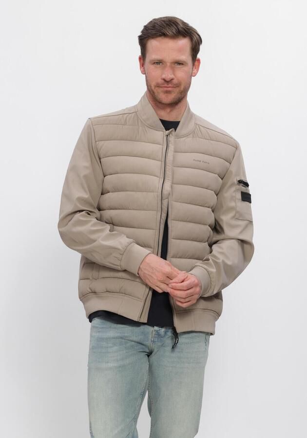 PURE PATH Heren Jassen Softshell Padded Jacket Beige