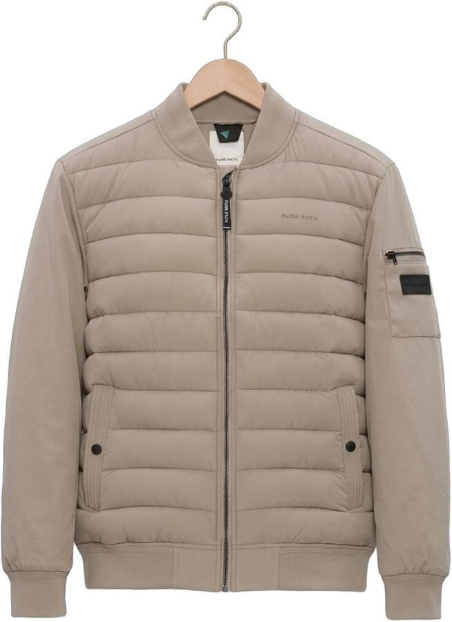 PURE PATH Heren Jassen Softshell Padded Jacket Beige - Foto 2