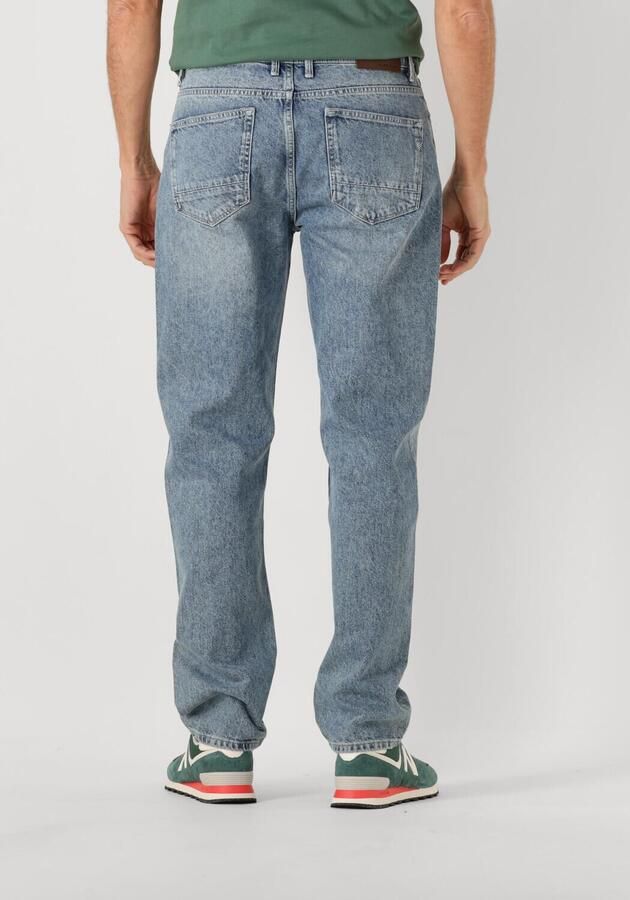 PURE PATH Heren Jeans The Eric Regular Fit Jeans Blauw