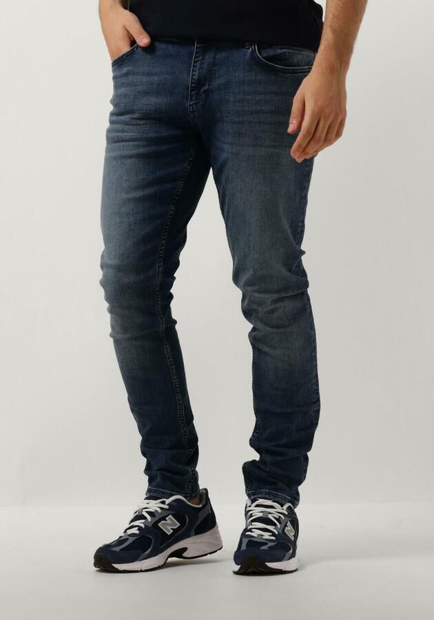 PURE PATH Heren Jeans The Jone Skinny Fit Jeans Blauw - Foto 4