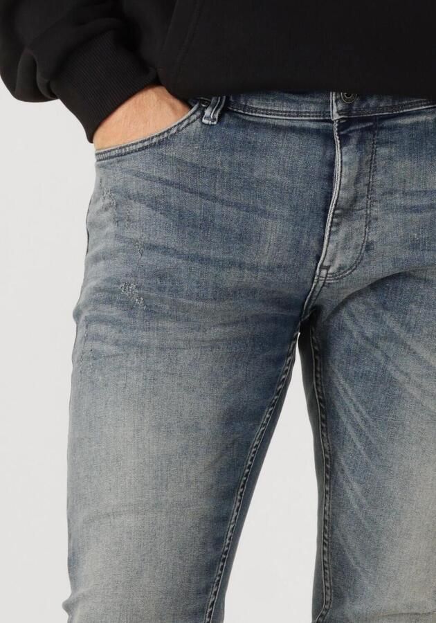 PURE PATH Heren Jeans The Jone Skinny Fit Jeans Blauw - Foto 2